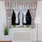 Set Perdea si Draperie cu imprimeu floral 400x155cm MF102