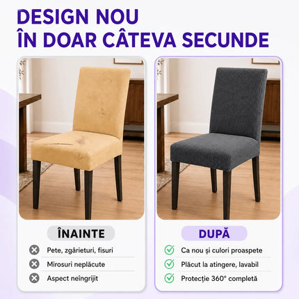Set 6 Huse Scaune Universale Supra-Elastice