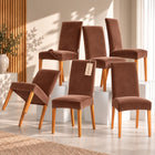 Set 6 Huse Scaune din Catifea