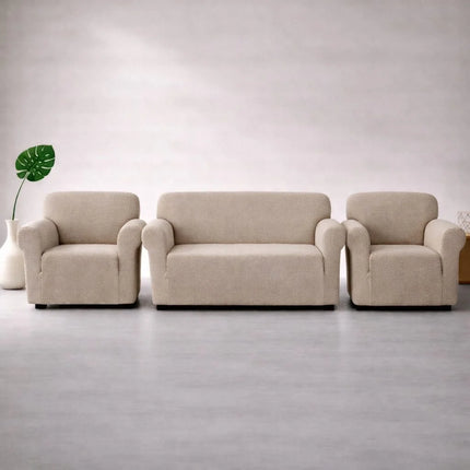Set Huse Elastice Canapea 3 Locuri + 2 Huse Fotolii