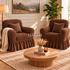 Set 2 huse pentru fotolii cu volanas
