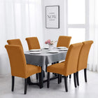 Set 6 huse pentru scaune elastice galben
